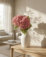 Artificial Pink PU Hydrangea Flower Stem