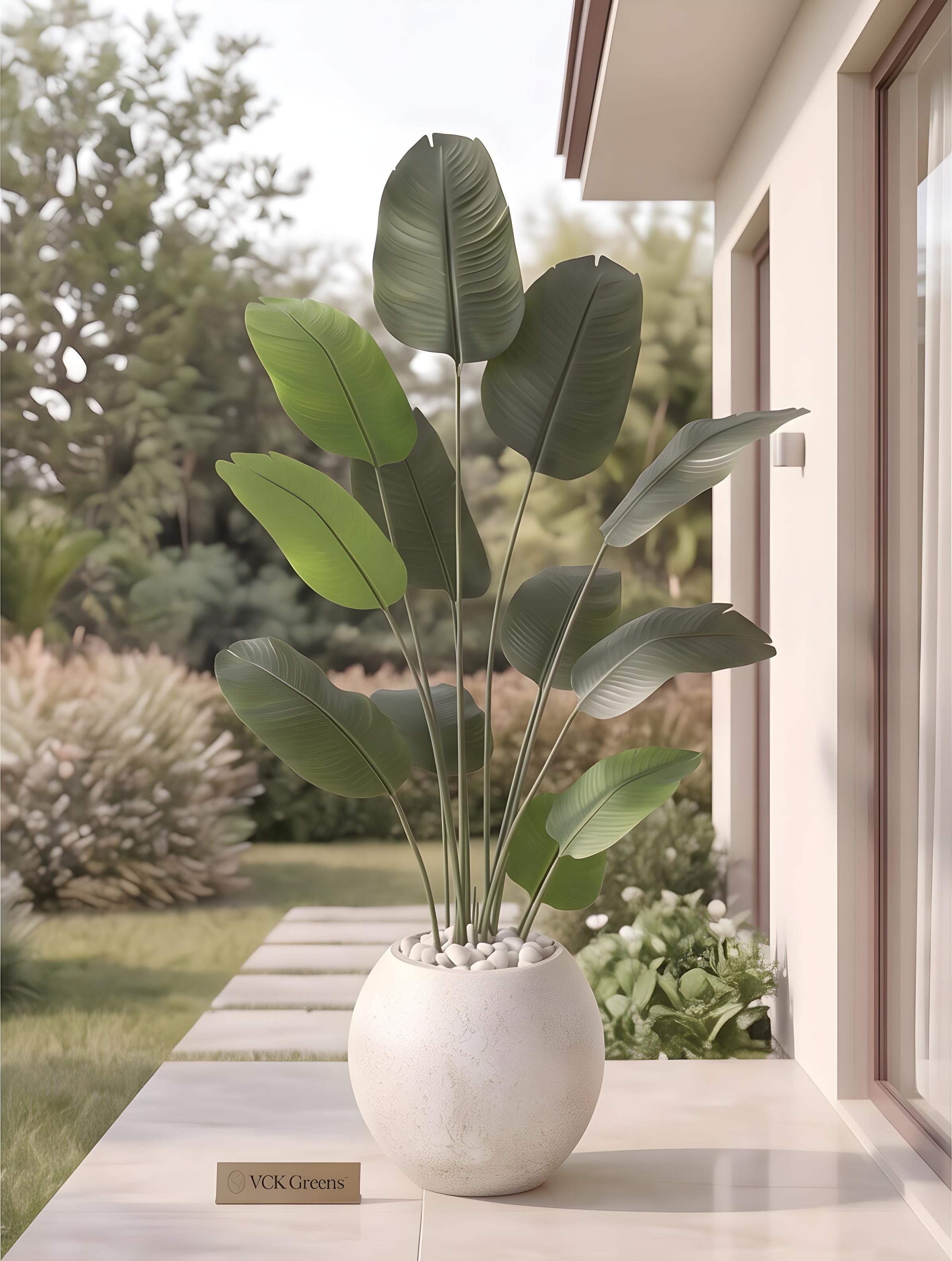 Artificial Travellers Banana Leaf Plant 6ft