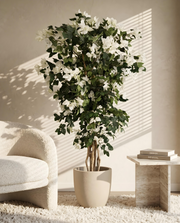 Artificial Lush White Bougainvillea Tree 6ft