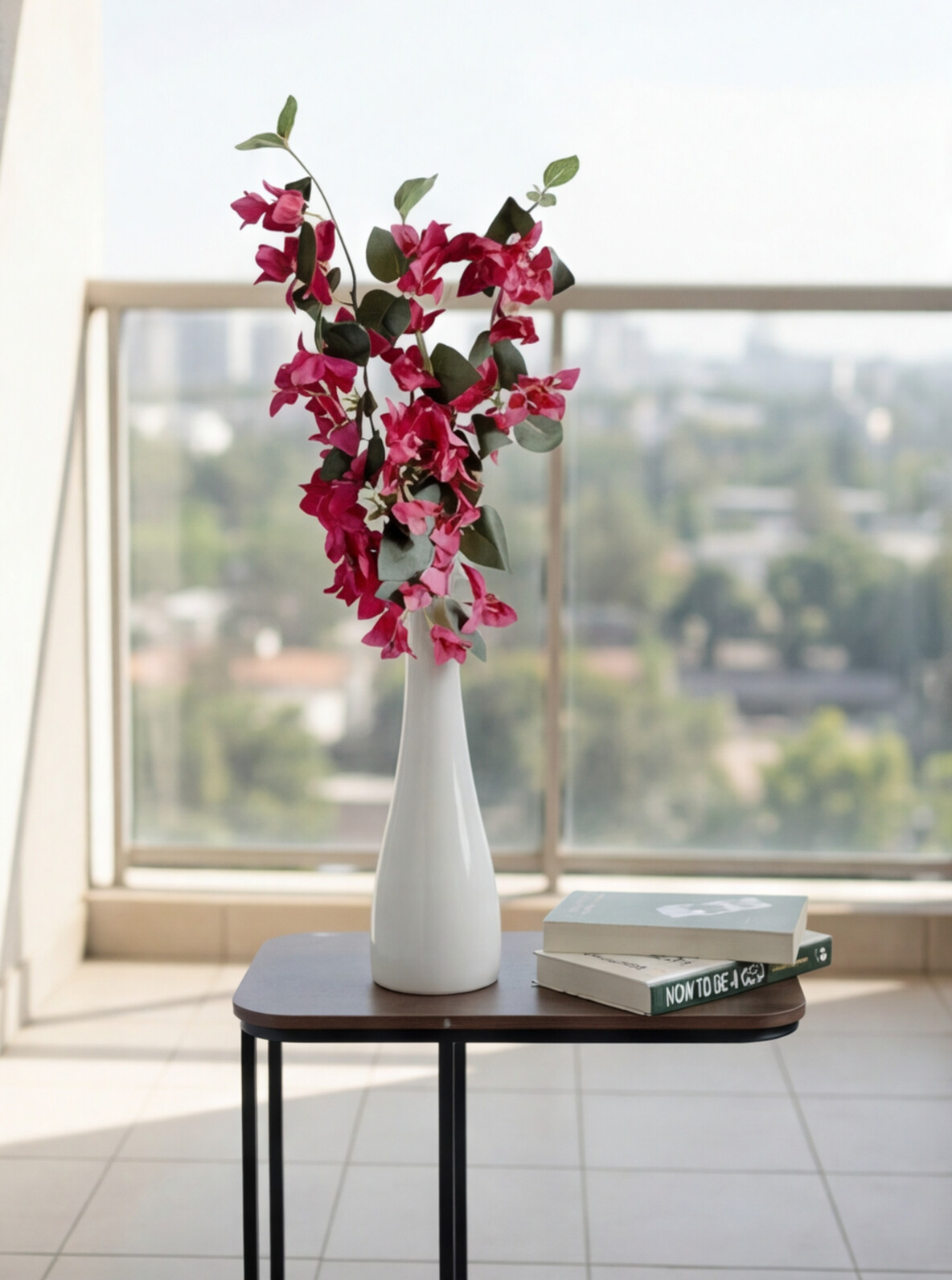 Artificial Bougainvillea Flower Stick 76cm (Set of 3)