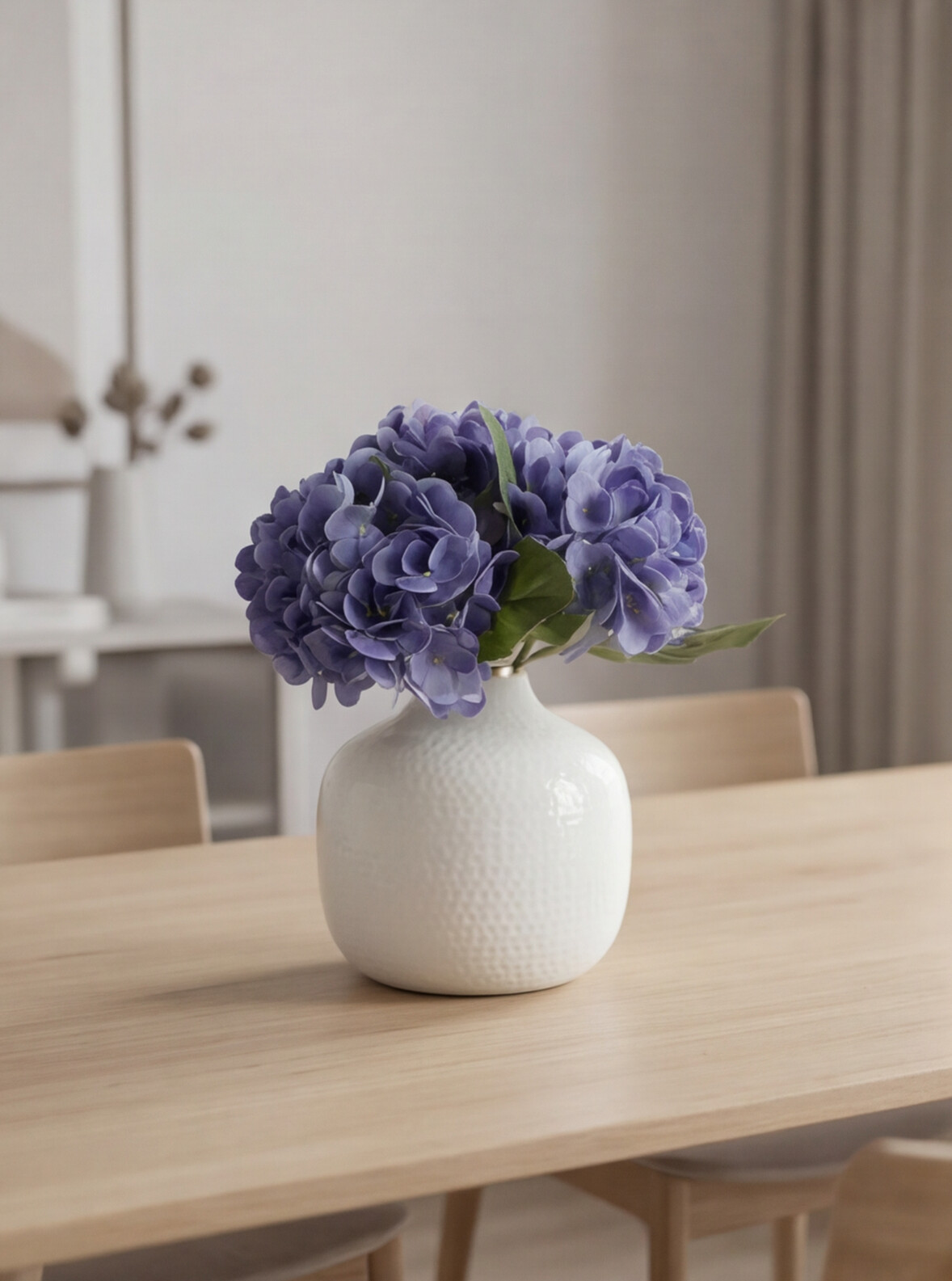 Artificial Hydrangea Flower Stems (Set of 2)
