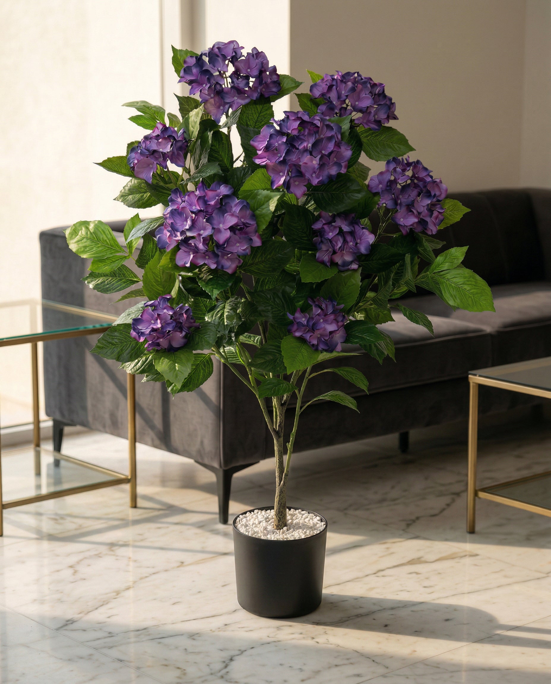 Artificial Hydrangea Flower Plant 3.5 ft