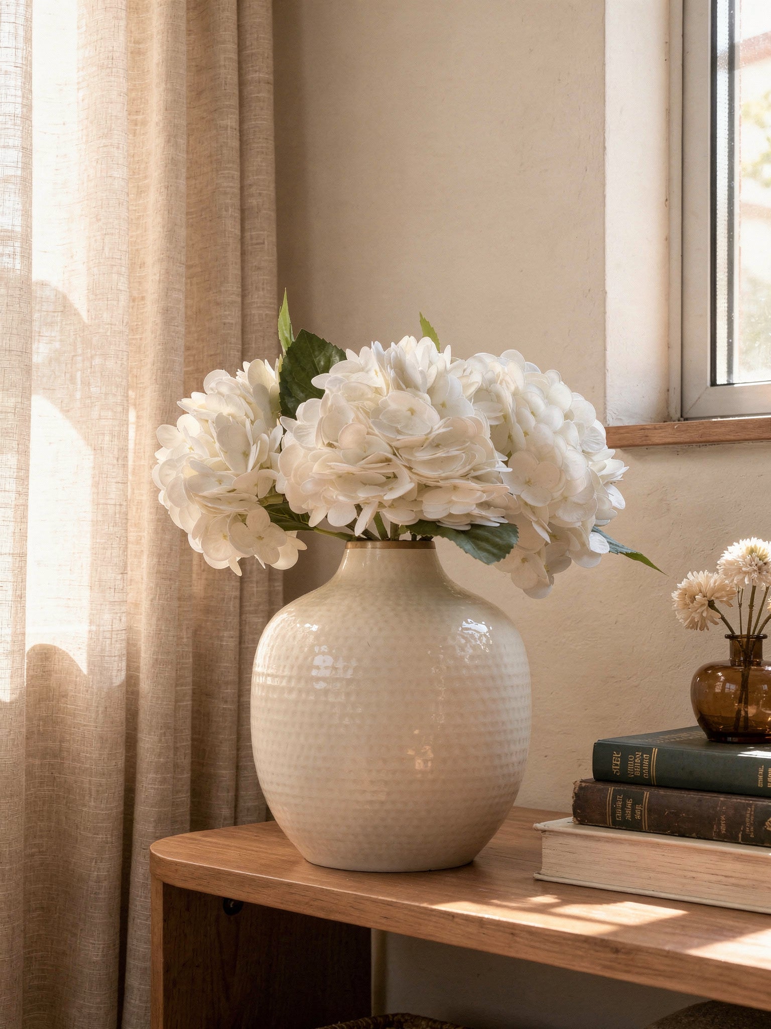 Artificial Hydrangea Flower Stems (Set of 2)