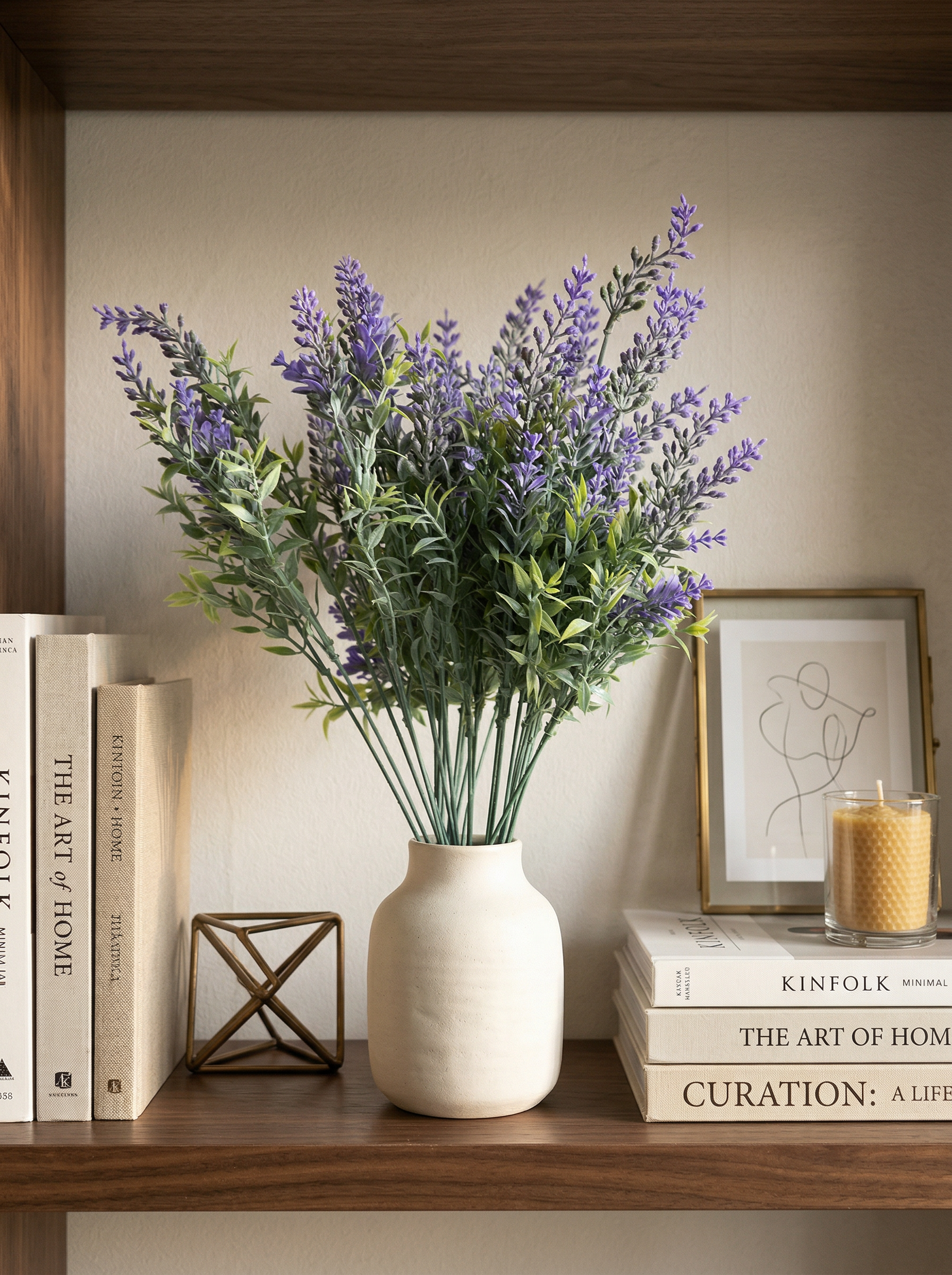Artificial Lavender Flower Bunch (Set of 2)