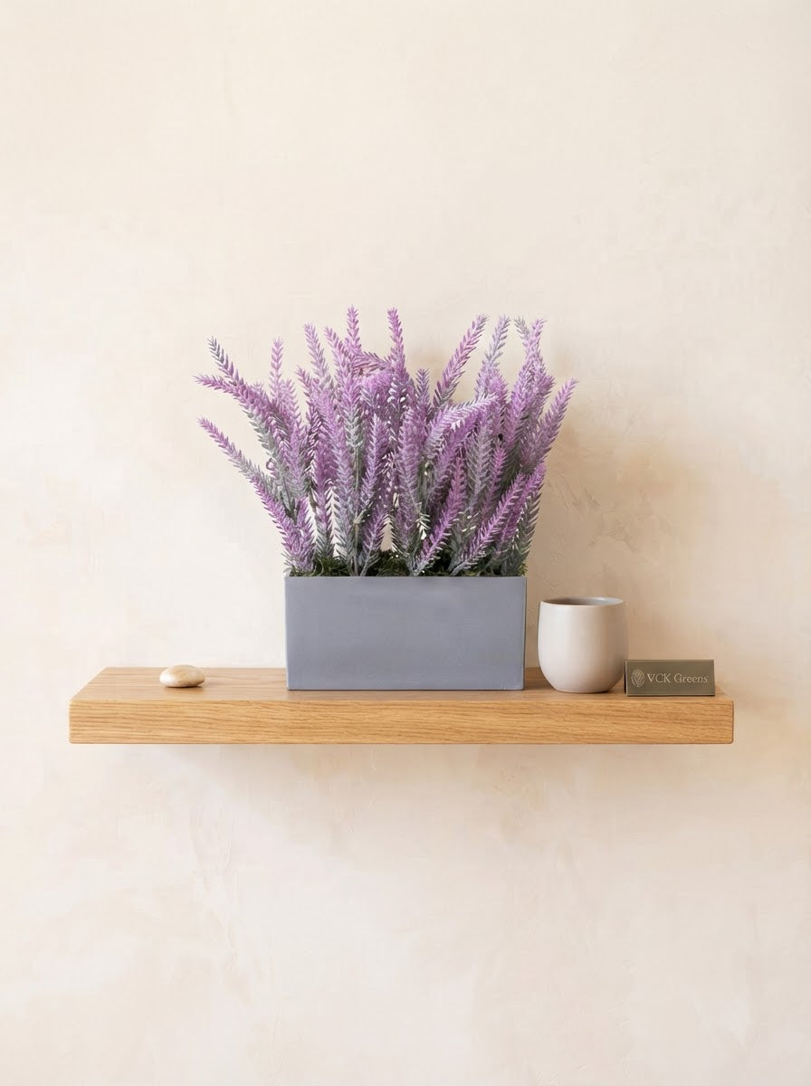 Artificial Lavender Spike Tabletop 25cm