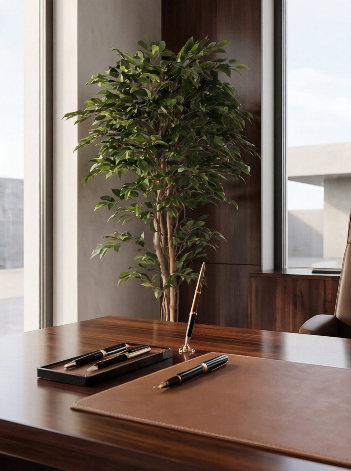 Artificial Green Ficus Tree 6ft