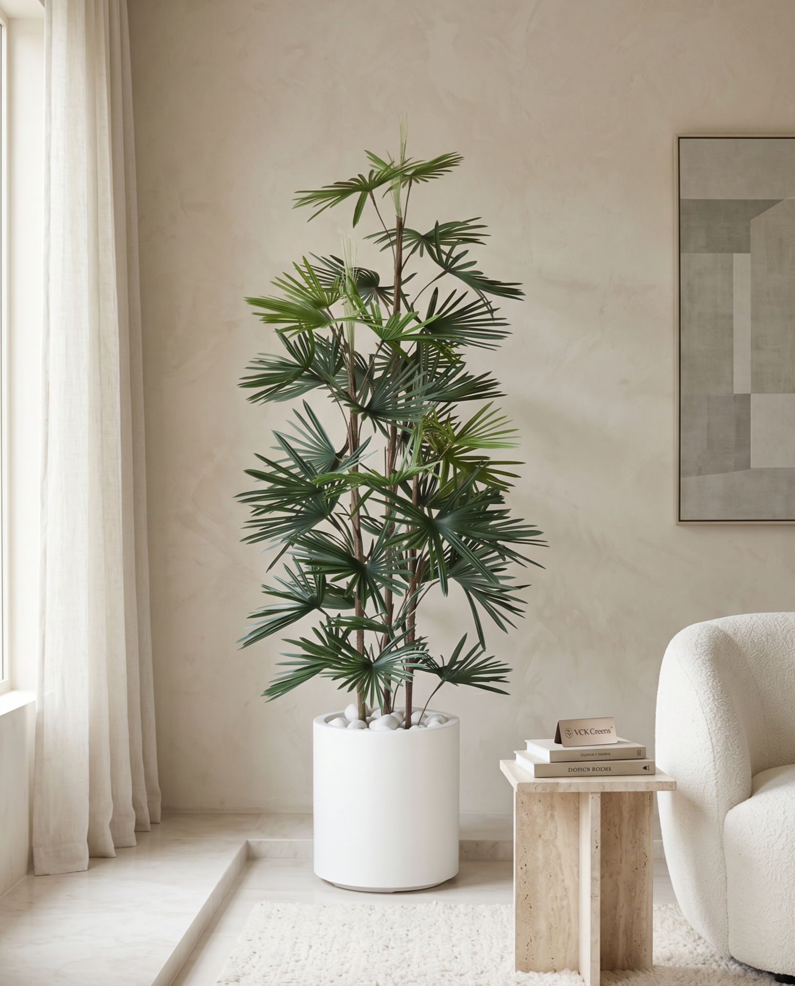 Artificial Fortune Palm Tree 6ft
