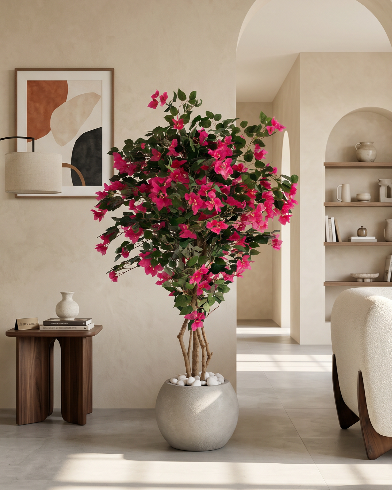 Artificial Lush Pink Bougainvillea Tree 5ft