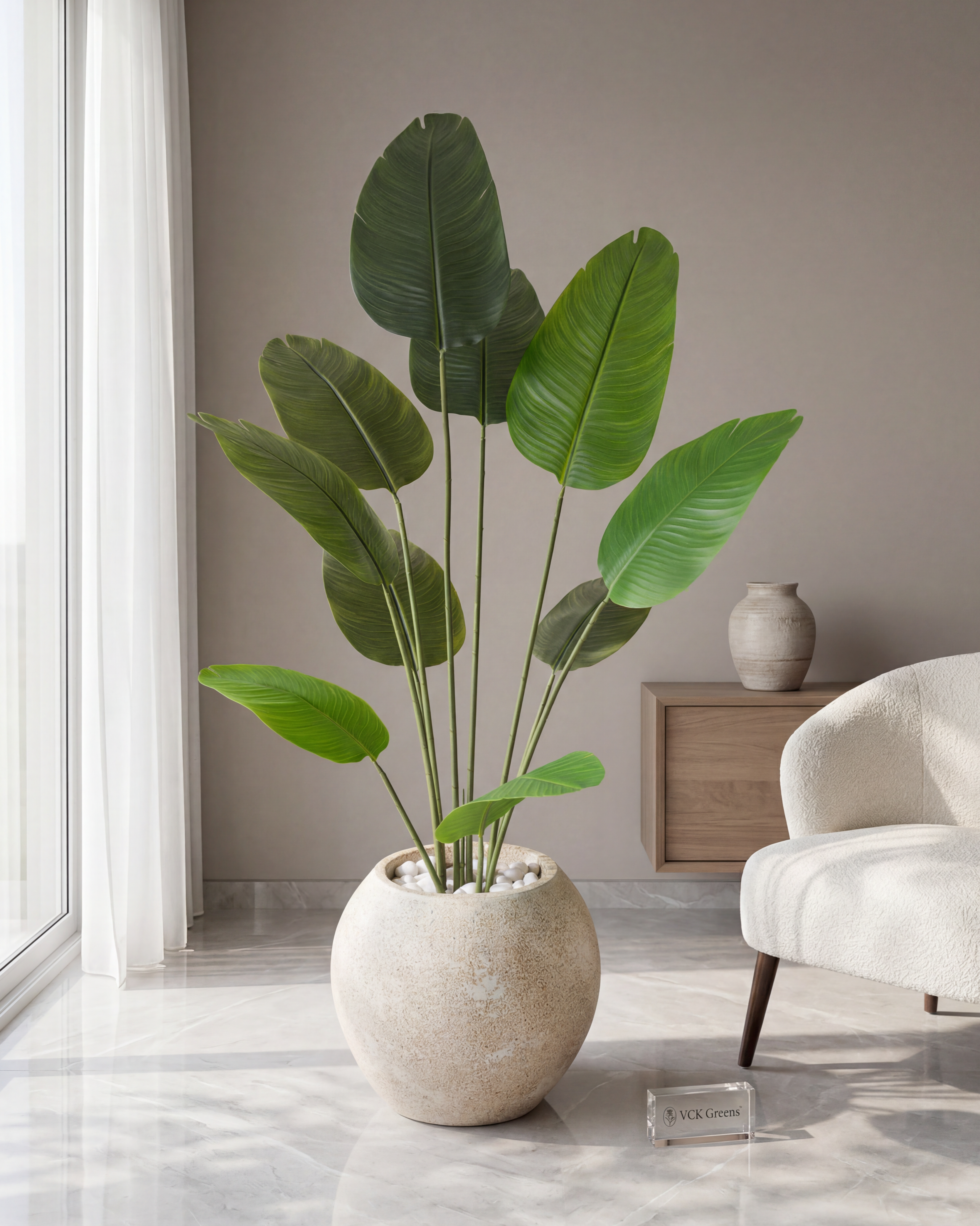 Artificial Travellers Banana Leaf Plant 5.3ft