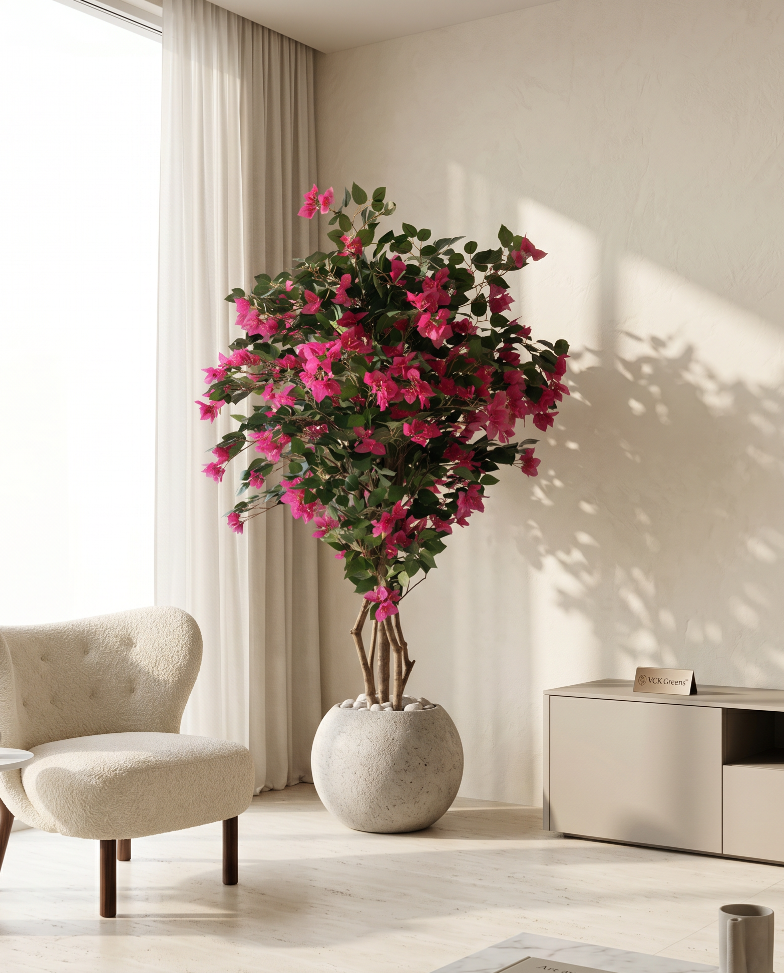 Artificial Lush Pink Bougainvillea Tree 5ft