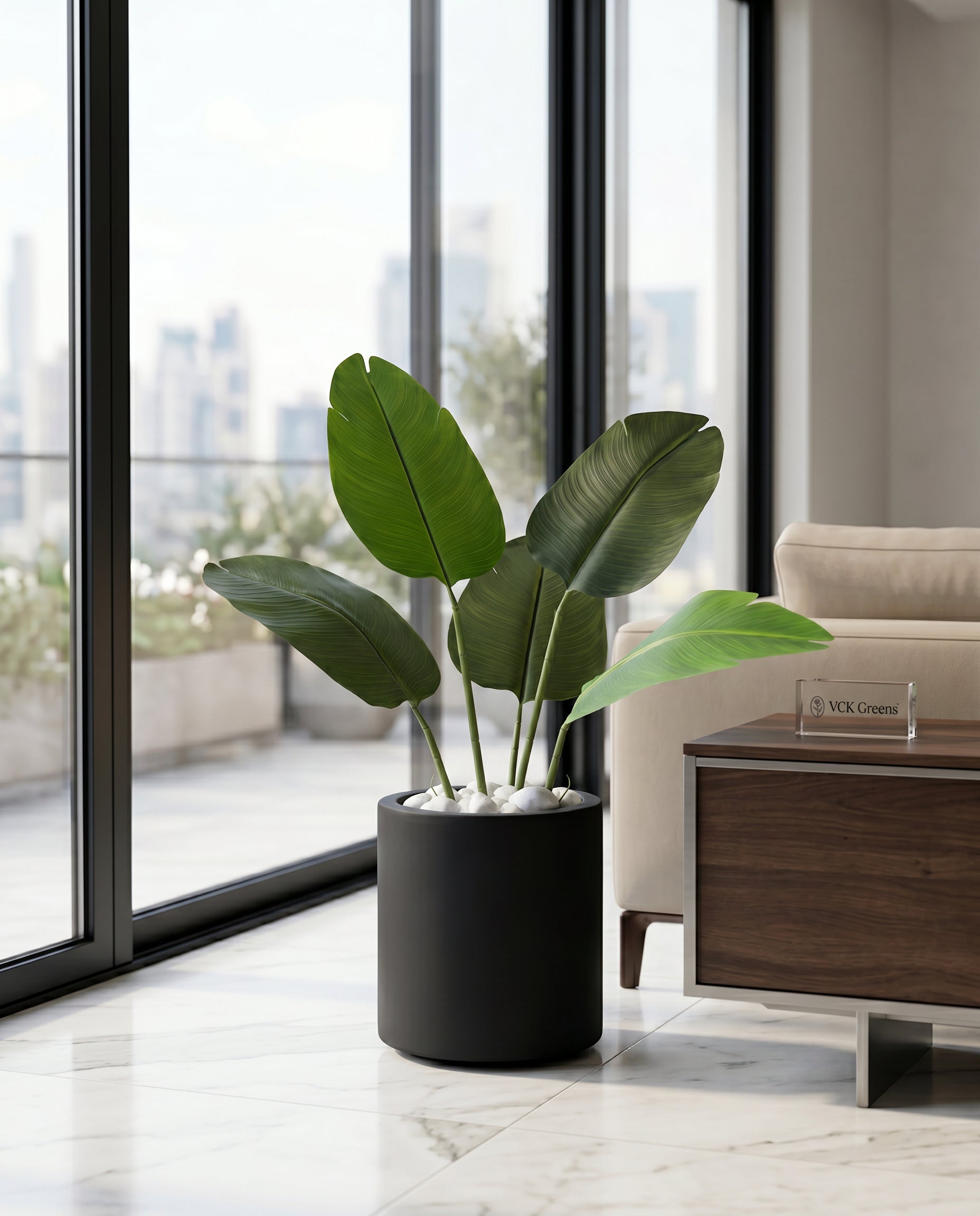 Artificial Traveller's Banana Leaf Plant 2.8ft