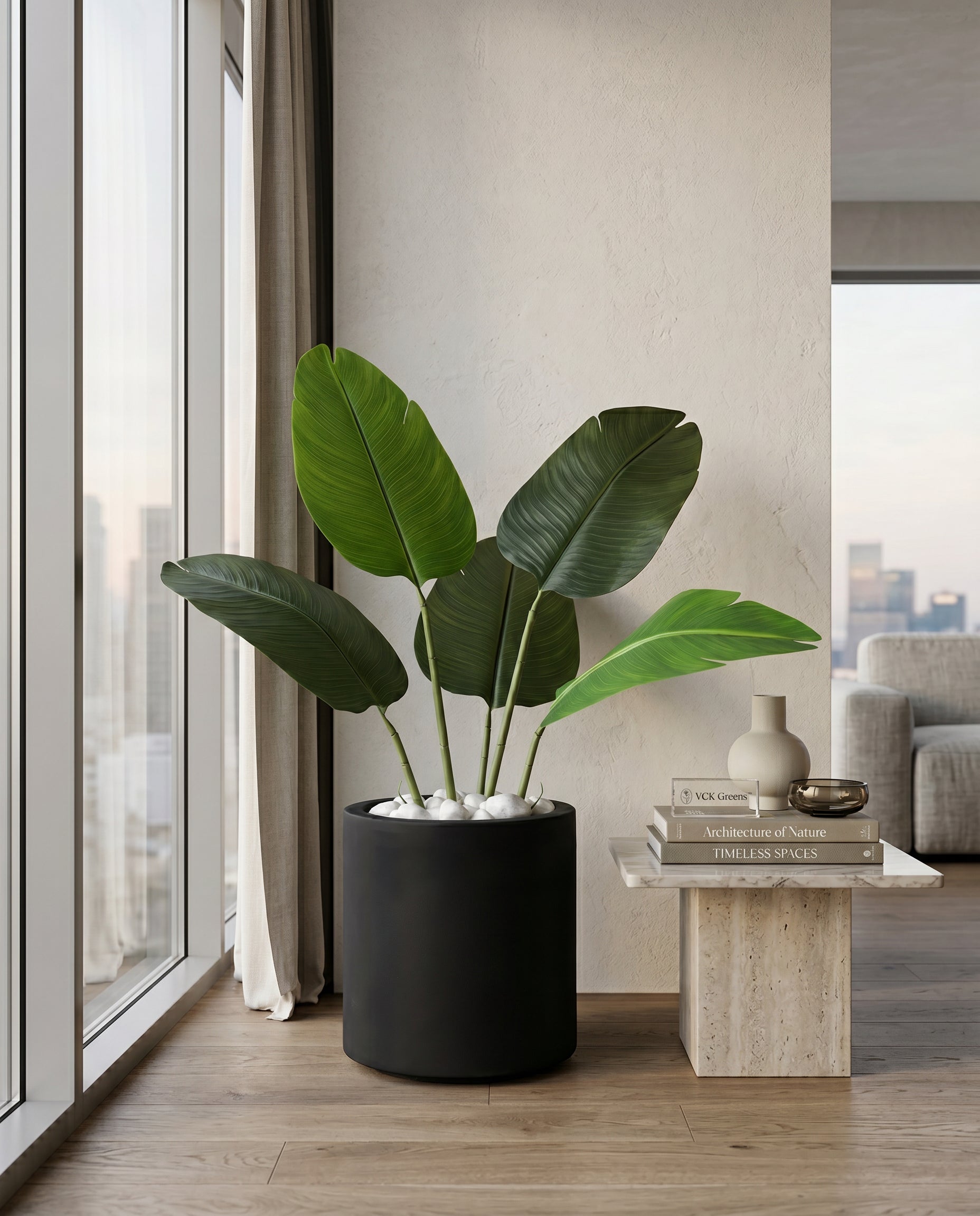 Artificial Traveller's Banana Leaf Plant 2.8ft