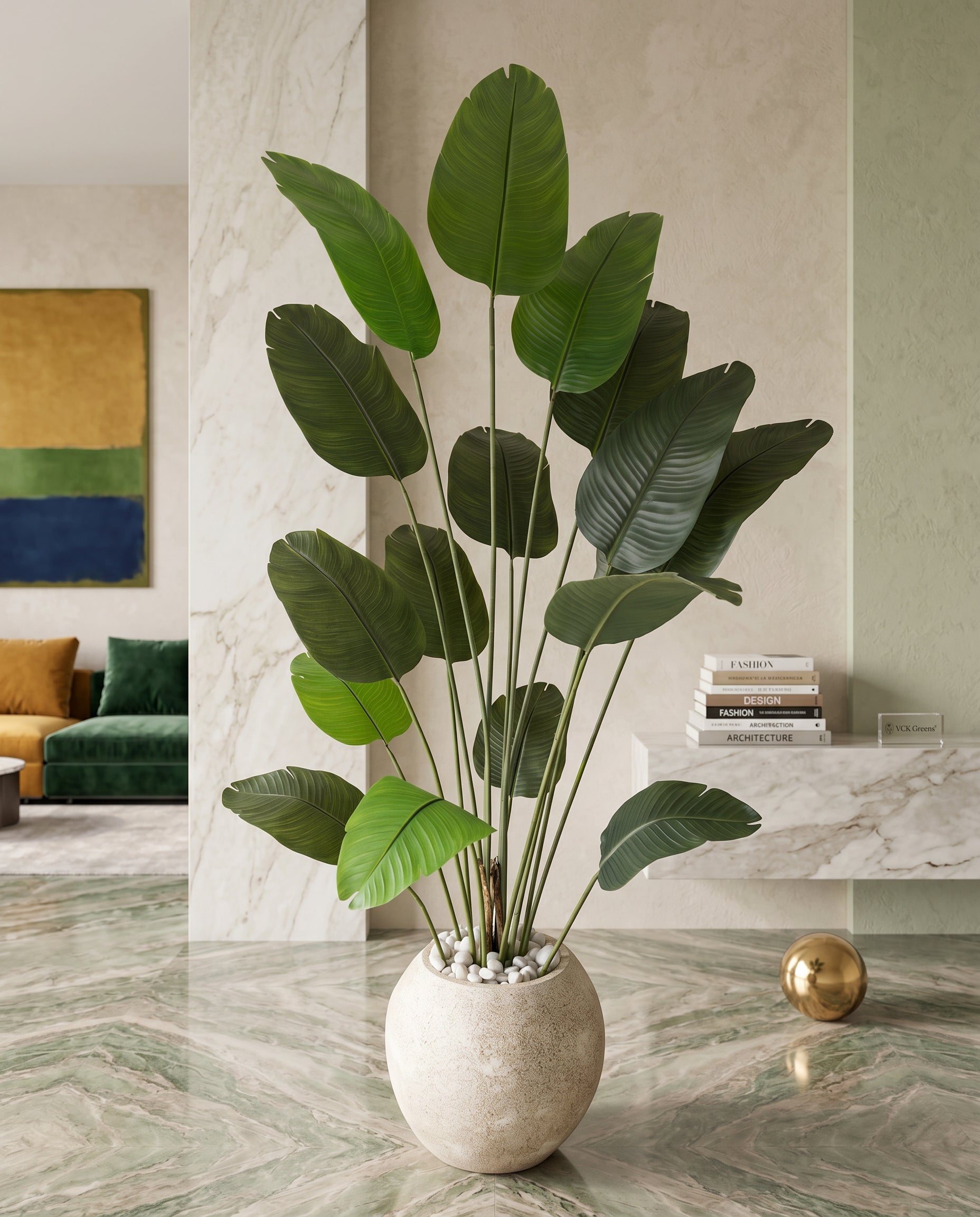 Artificial Travellers Banana Leaf Plant 7.3ft