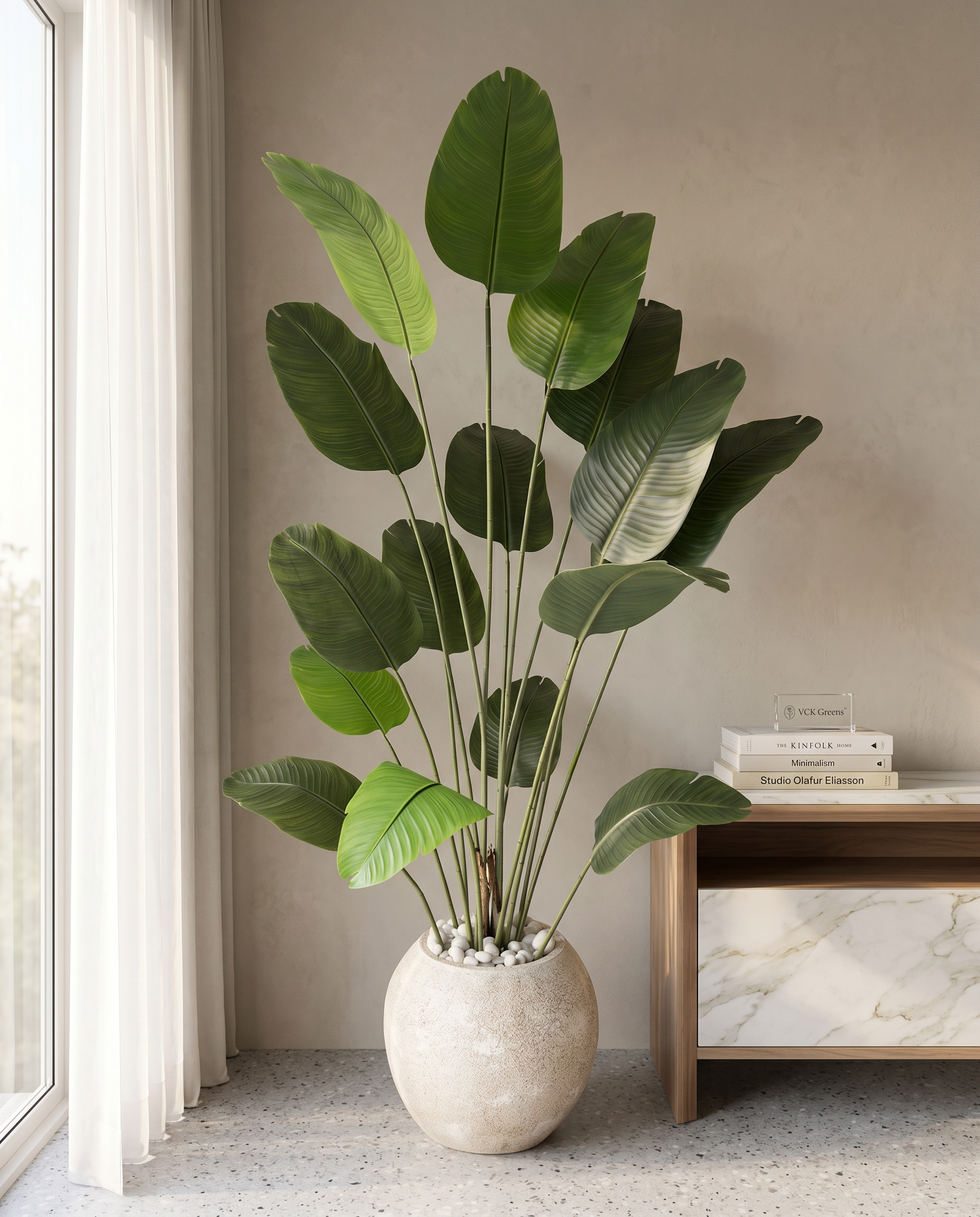 Artificial Travellers Banana Leaf Plant 7.3ft