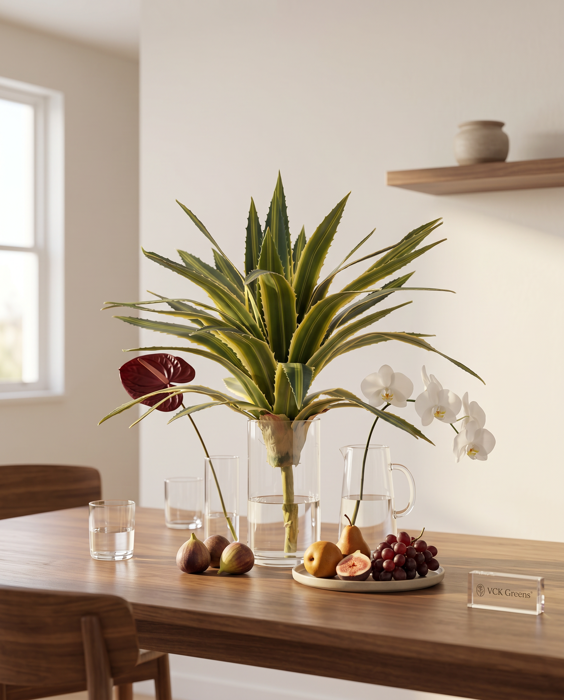 Real Touch Agave Lophantha Plant 1.3ft