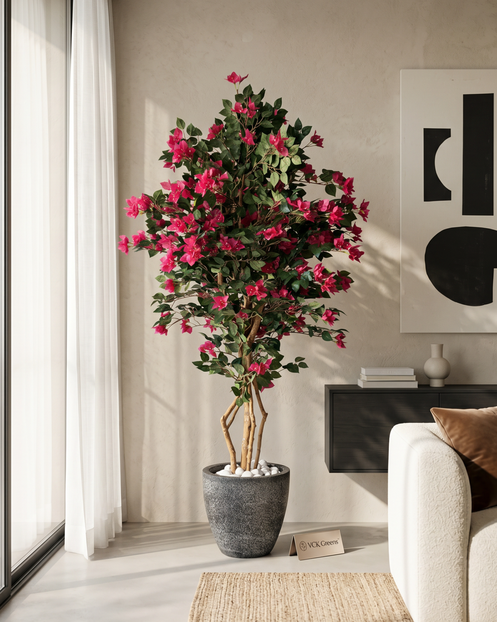 Artificial Lush Pink Bougainvillea Tree 6ft