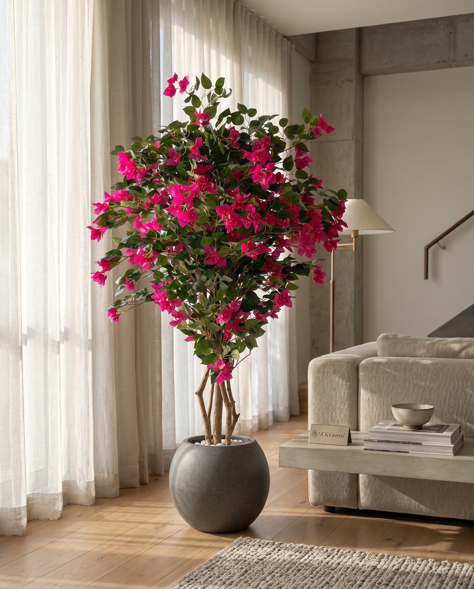 Artificial Lush Pink Bougainvillea Tree 5ft