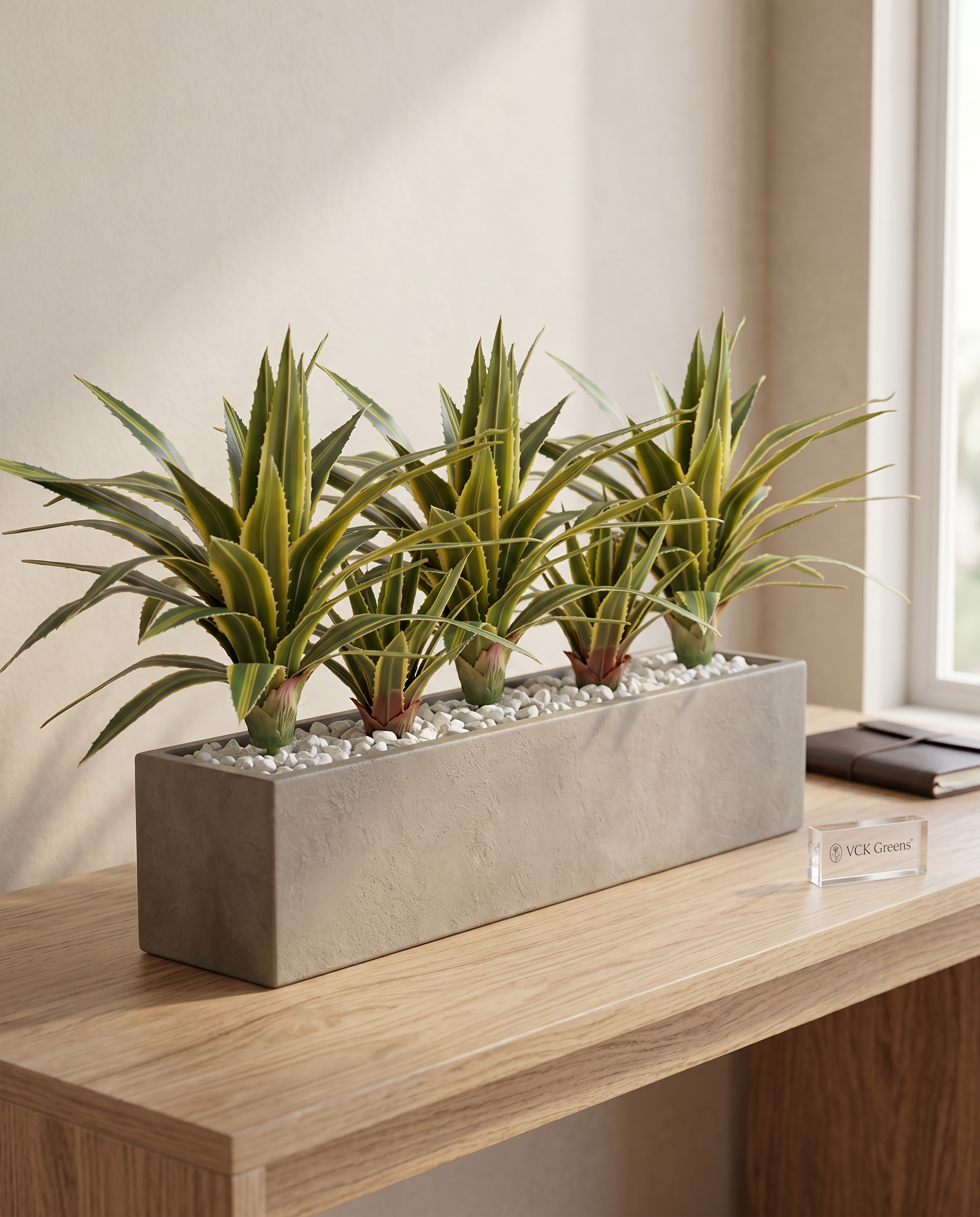 Real Touch Agave Lophantha Plant 1.3ft