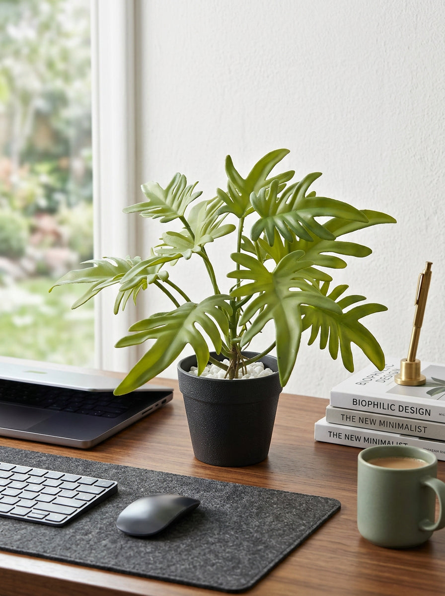 Artificial Philodendron Leaf Table Top