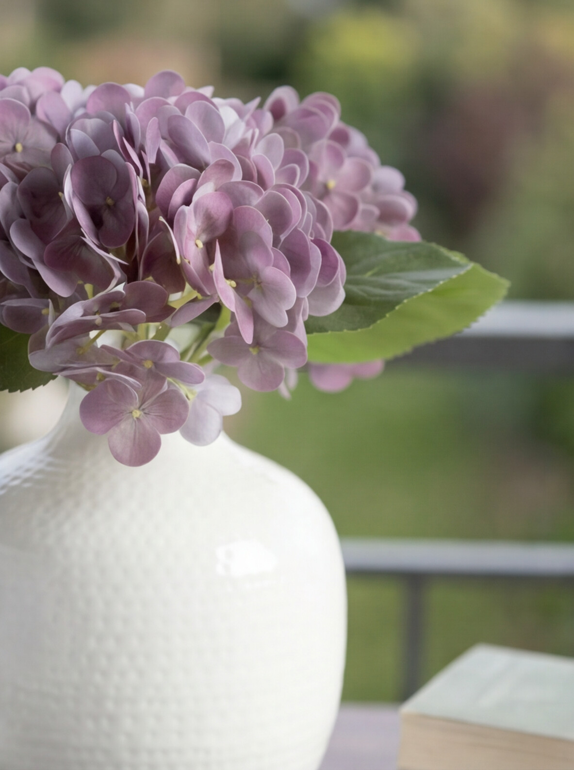 Artificial Hydrangea Flower Stems (Set of 2)