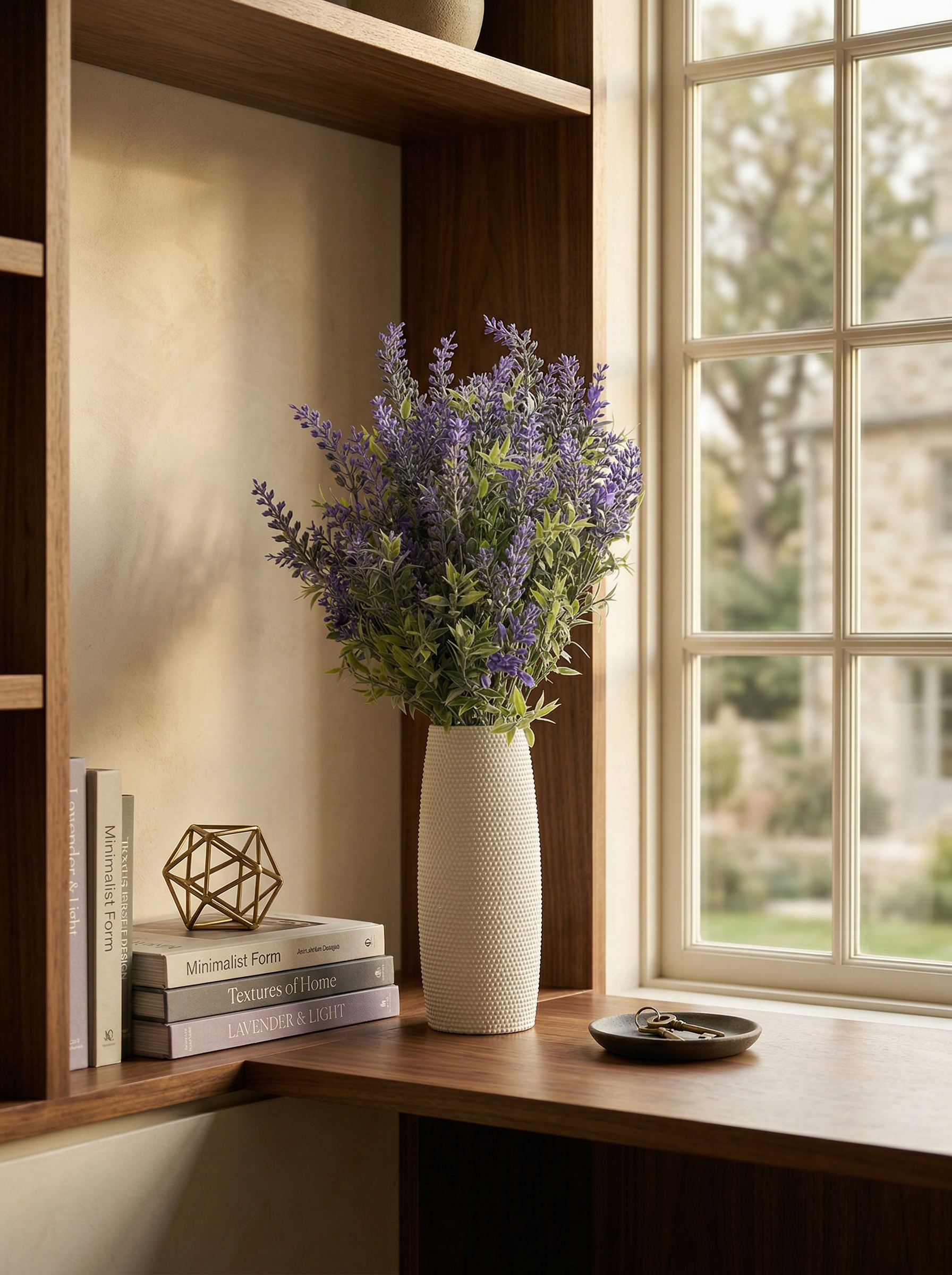 Artificial Lavender Flower Bunch (Set of 2)