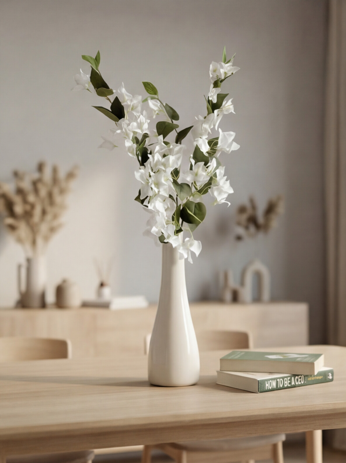 Artificial Bougainvillea Flower Stick 76cm (Set of 3)