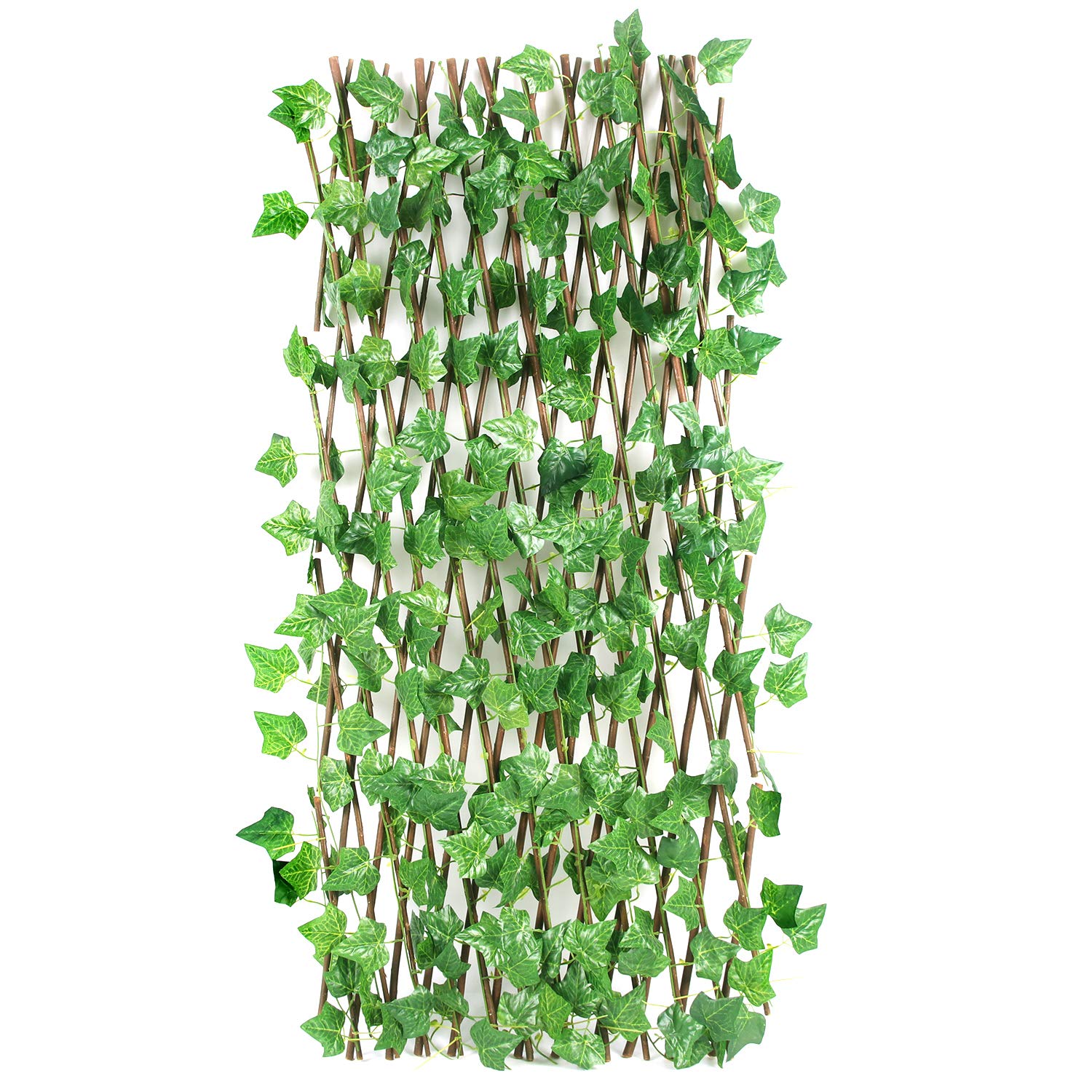 Artificial Plant Big Leaves Willow Trellis (1mtr X 2mtr, 21sqft)