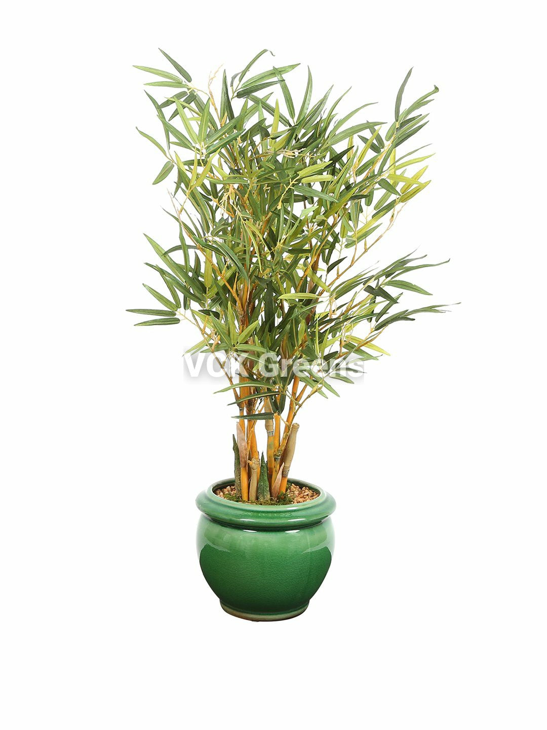 Artificial Big Bamboo Leaves Bonsai 2 Feet