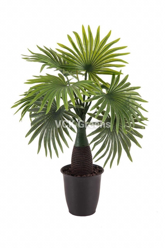 Artificial Bottle Palm Plants Without Pot (1.3 Feet)