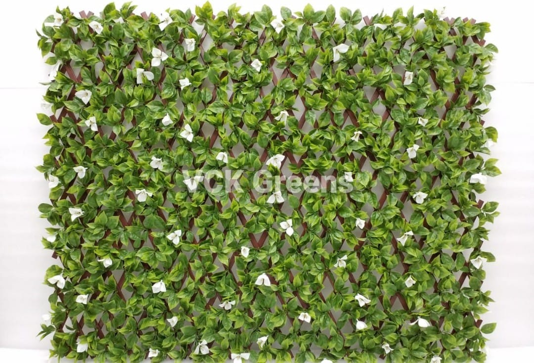 Artificial Bougainvillea Flower Willow Trellis (1mtr X 2mtr, 21sqft)