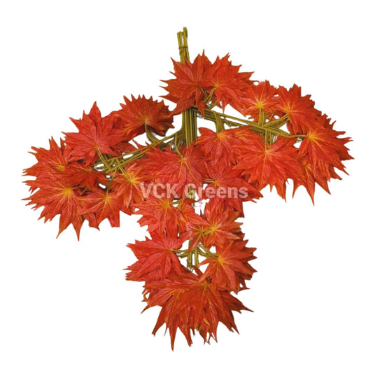 Artificial Canadian Maple Leaves Stem/Branch (65cm Height)