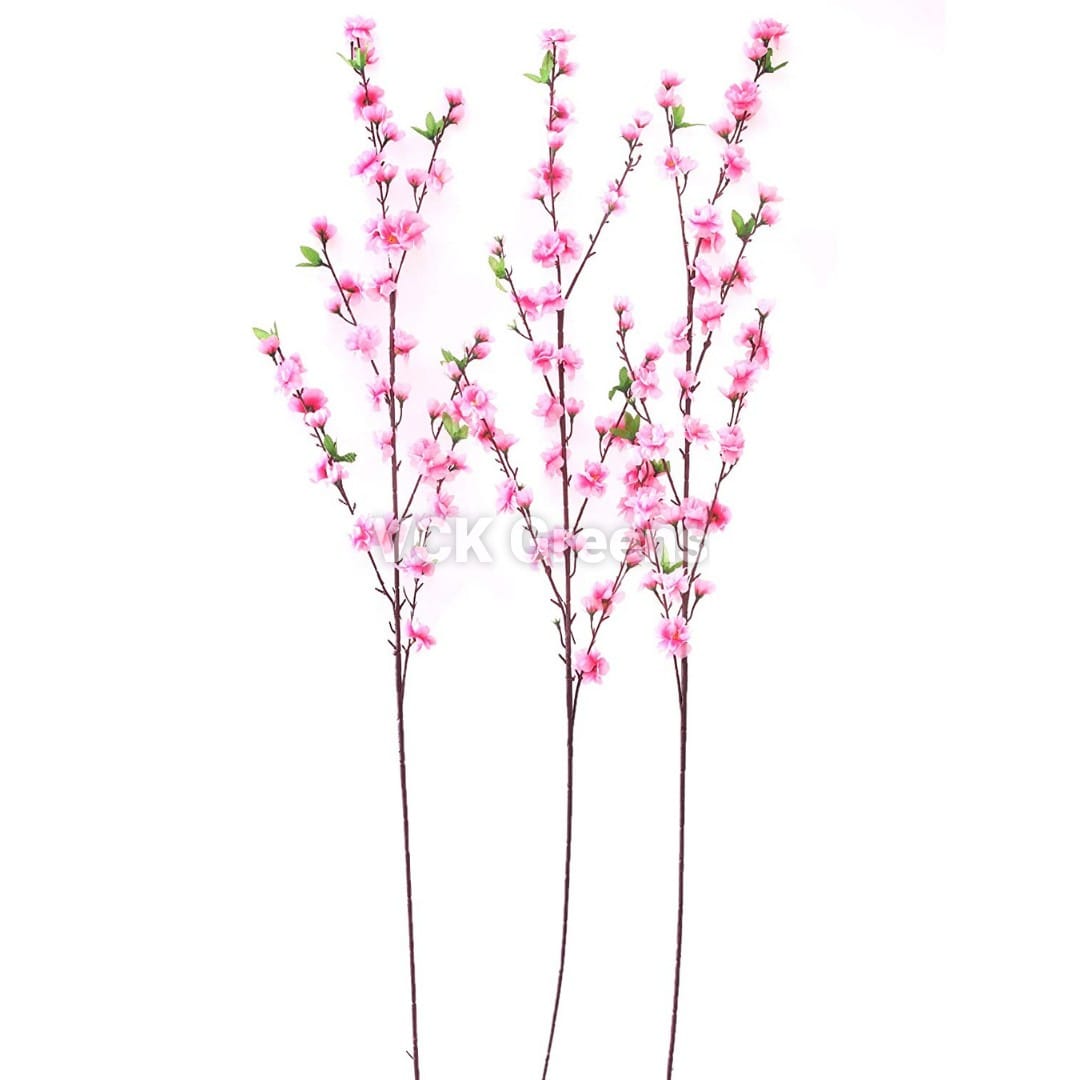 Artificial Cherry Blossom Sticks (Pack of 3pc, 105cm)