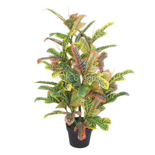 Artificial Croton Plant With Pot 3ft