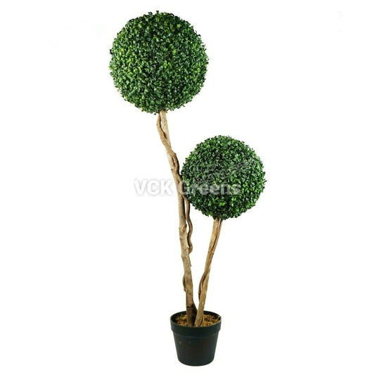 Artificial Double Boxwood Topiary Tree With Pot 5 Feet