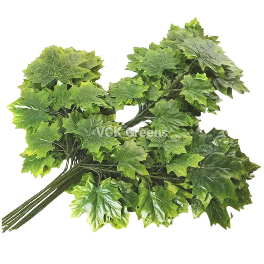 Artificial Maple Leave Stem/Branch (60cm Height)