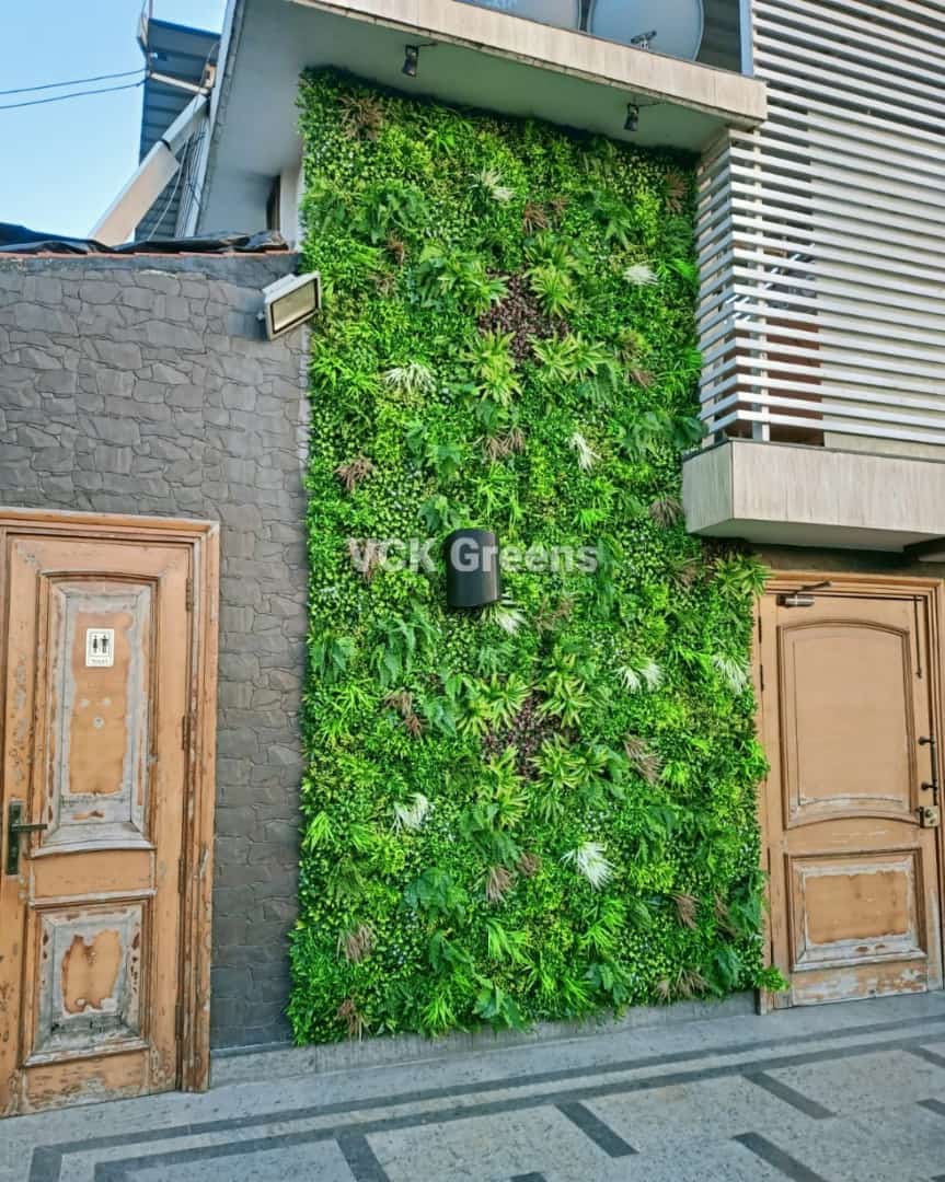 Artificial Amazon Shrubs Green Wall Mat (1mtr X 1mtr, 10.76sqft)