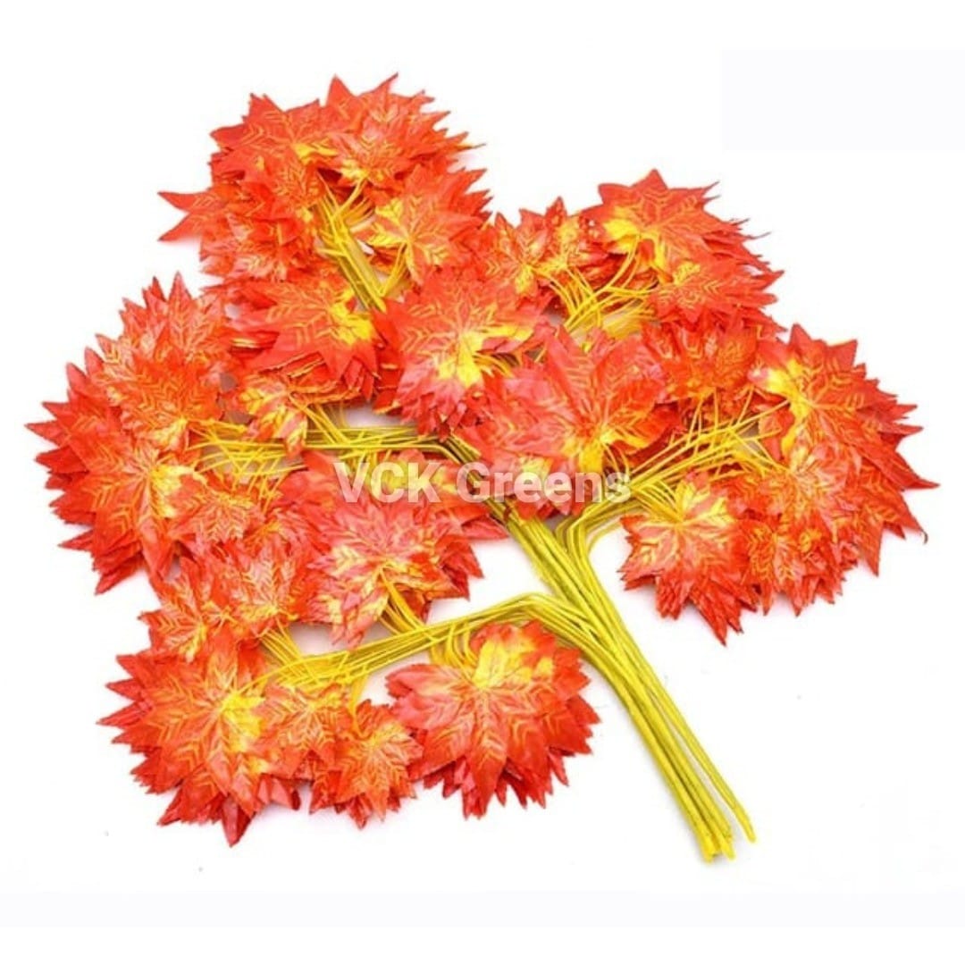 Artificial Maple Leaves Stem/Branches (65cm Height)
