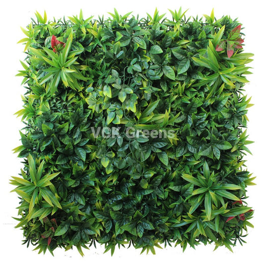 Artificial Mix Green Wall Panels (Pack of 1pc, 10.76sqft)