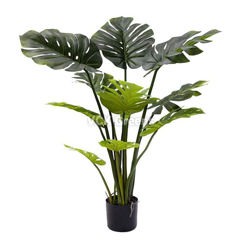 Great Choice Products Goplus 4Ft Fake Monstera Deliciosa Plant 2Pcs  Artificial Tree Indoors/Outdoors