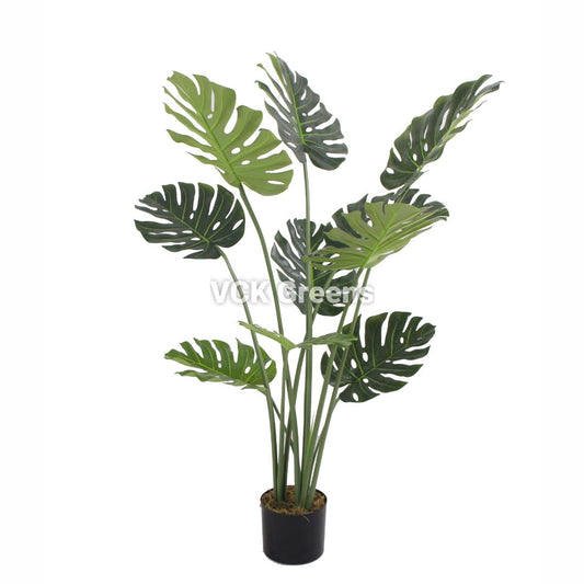 Artificial Monstera Plant with Pot (4 Feet)
