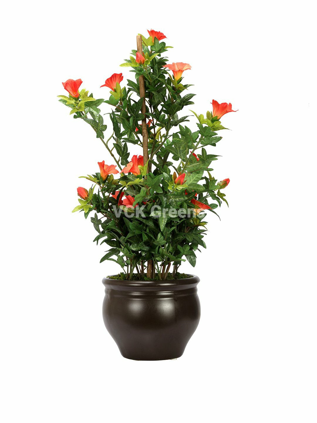 Artificial Morning Glory Leaves Bonsai With Vase 1.6 Feet