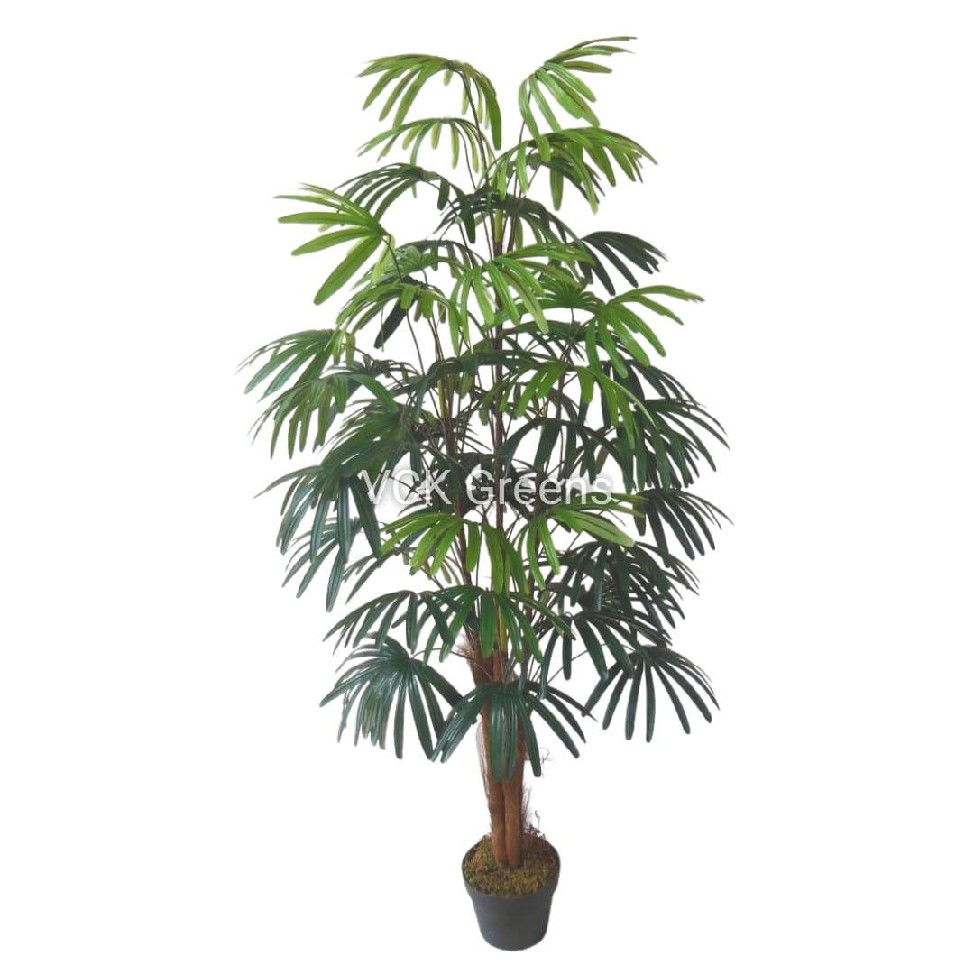Artificial Rhaphis Palm Tree With Pot 5.5ft