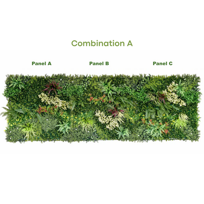 Artificial Forest Series UV Vertical Garden Panels (1mtrX1mtr,10.76sqft)