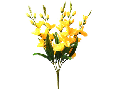 Artificial Gladiolus Flower Bunch X 5 Head (Set of 1pc, 50cm)