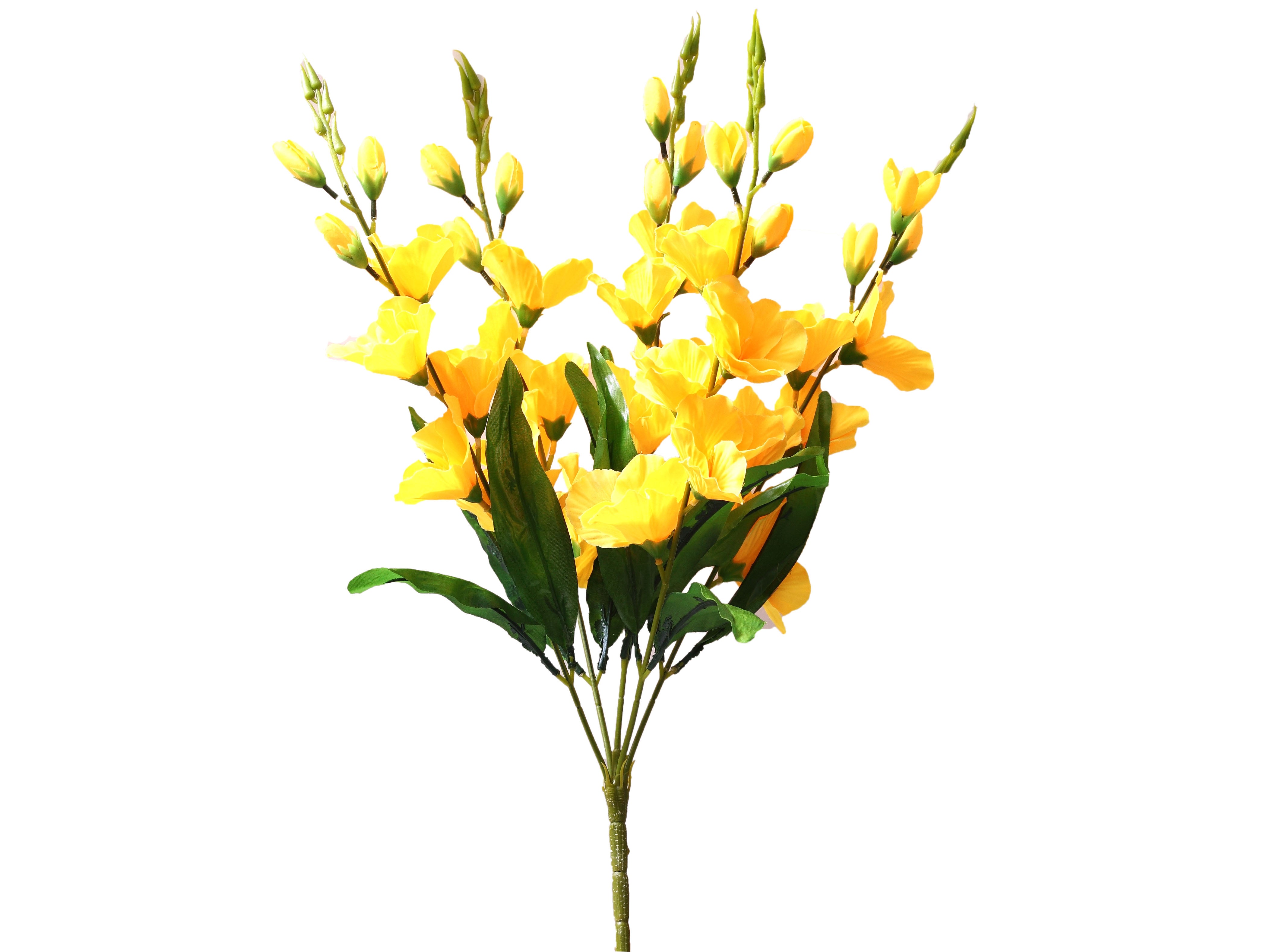 Artificial Gladiolus Flower Bunch X 5 Head (Set of 1pc, 50cm)