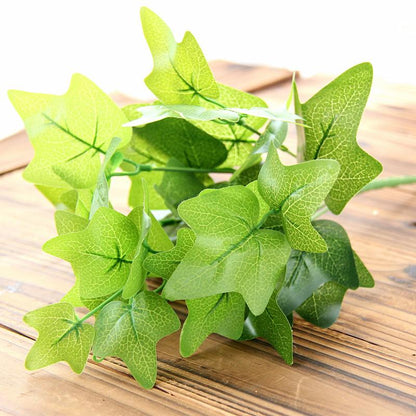 Artificial Green Ivy Leaves Bunches (Set of 3pc, 45cm)