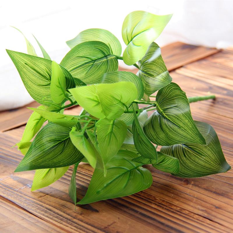 Artificial Green Money Plant Leaf Bunches 33cm (Pack of 3pc)
