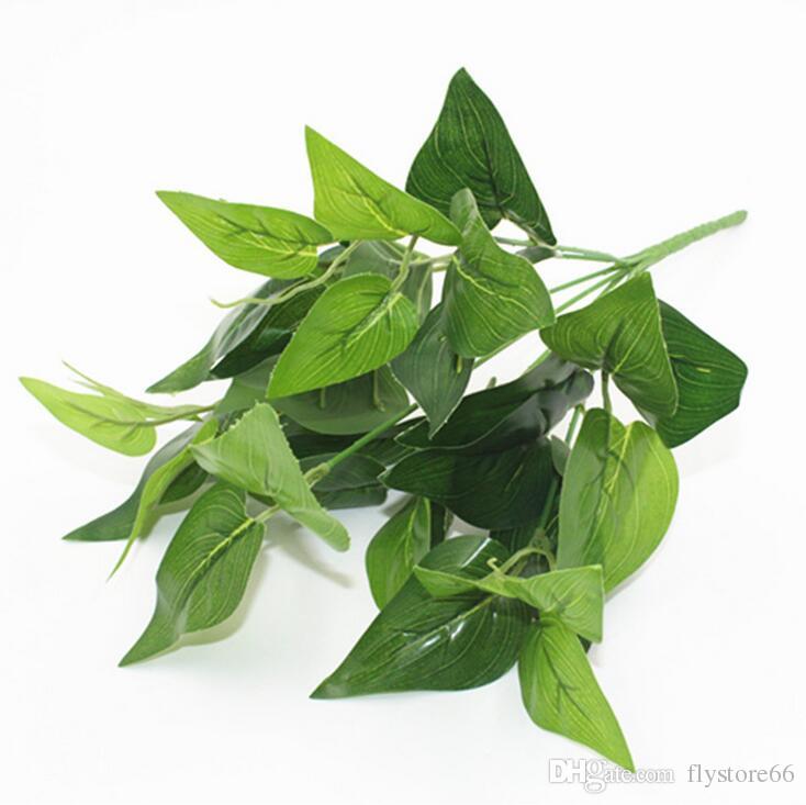 Artificial Green Money Plant Leaf Bunches 33cm (Pack of 3pc)
