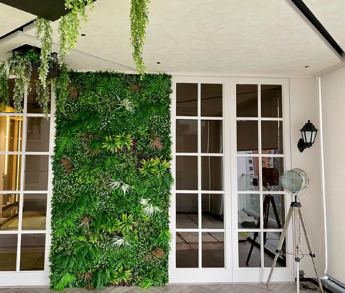 Artificial Amazon Shrubs Green Wall Mat (1mtr X 1mtr, 10.76sqft)