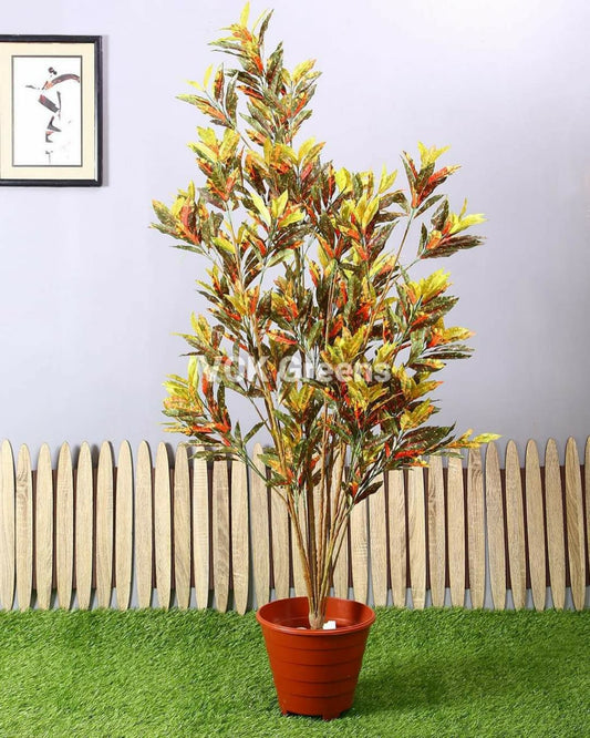 Artificial Croton Leaves Plant 150cm (Without Pot)